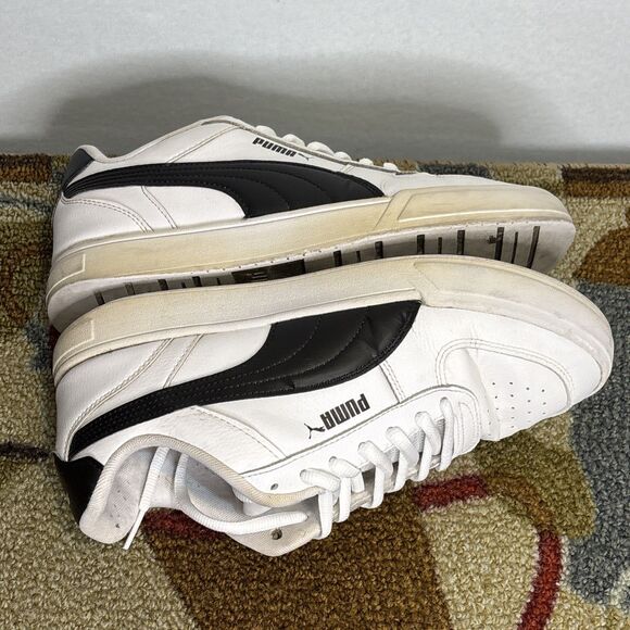 Puma Footwear Caven 380810-02 White Black Lace Up Athletic Sneaker Shoes Mens 9 - Picture 3 of 7